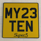 Morgan Super 3 plate