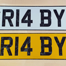 Forged carbon number plates