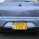 Evo 8 plates fitted