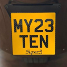 Morgan Super 3 plate fitted